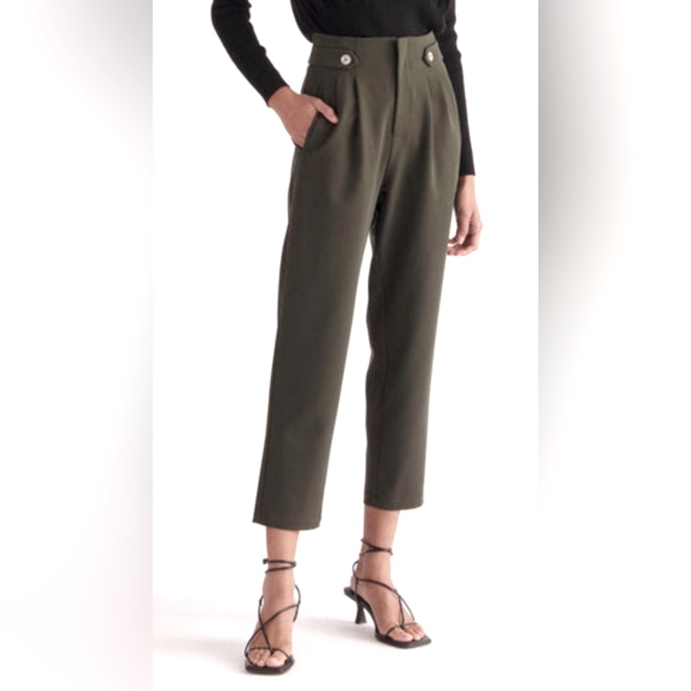 Button Detail Trousers